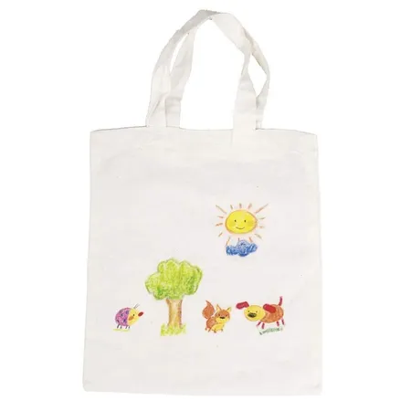 goki Baumwolltragetasche, 38 x 42cm, natur, lange Henkel