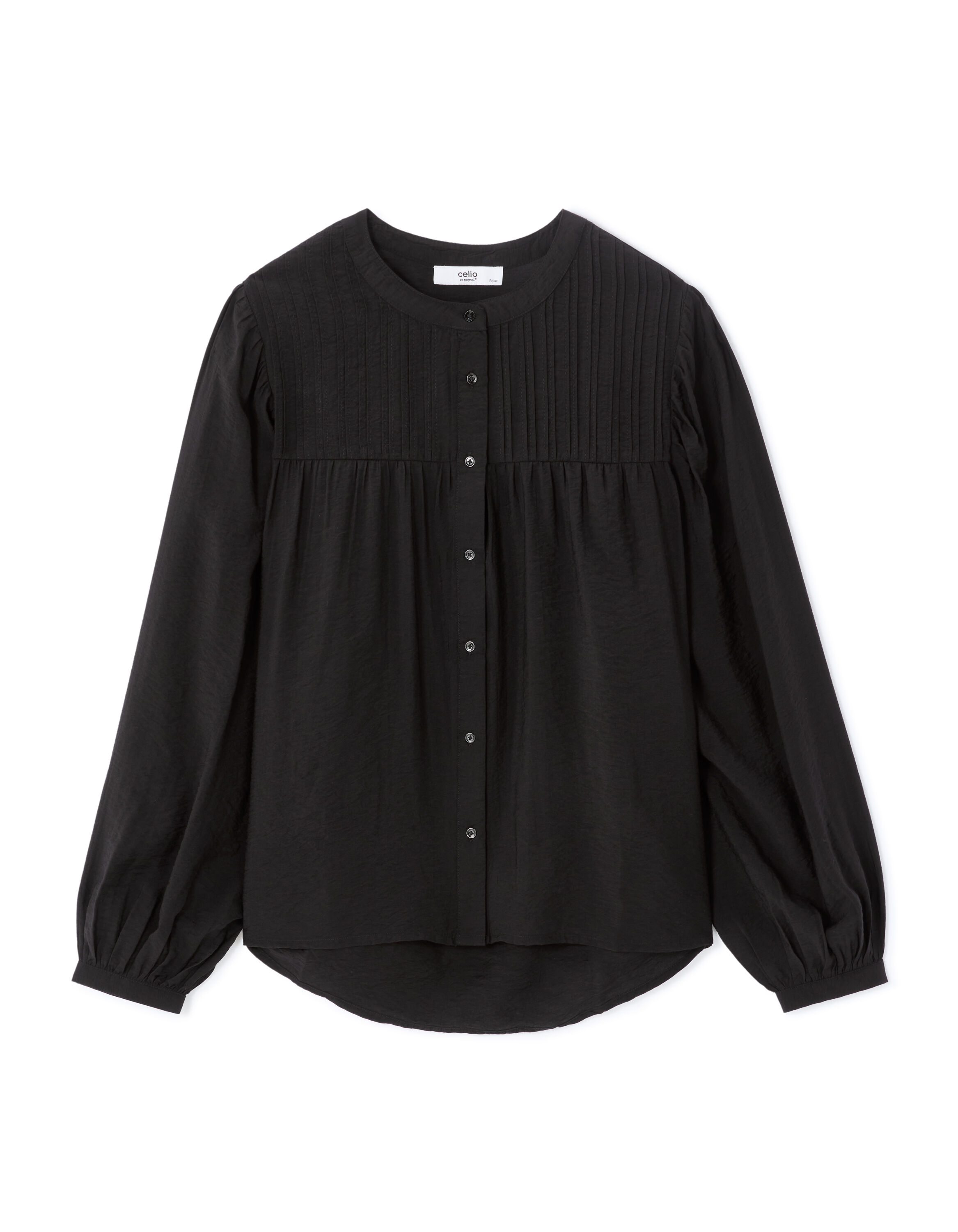 Blouse évasée et fluide - noir