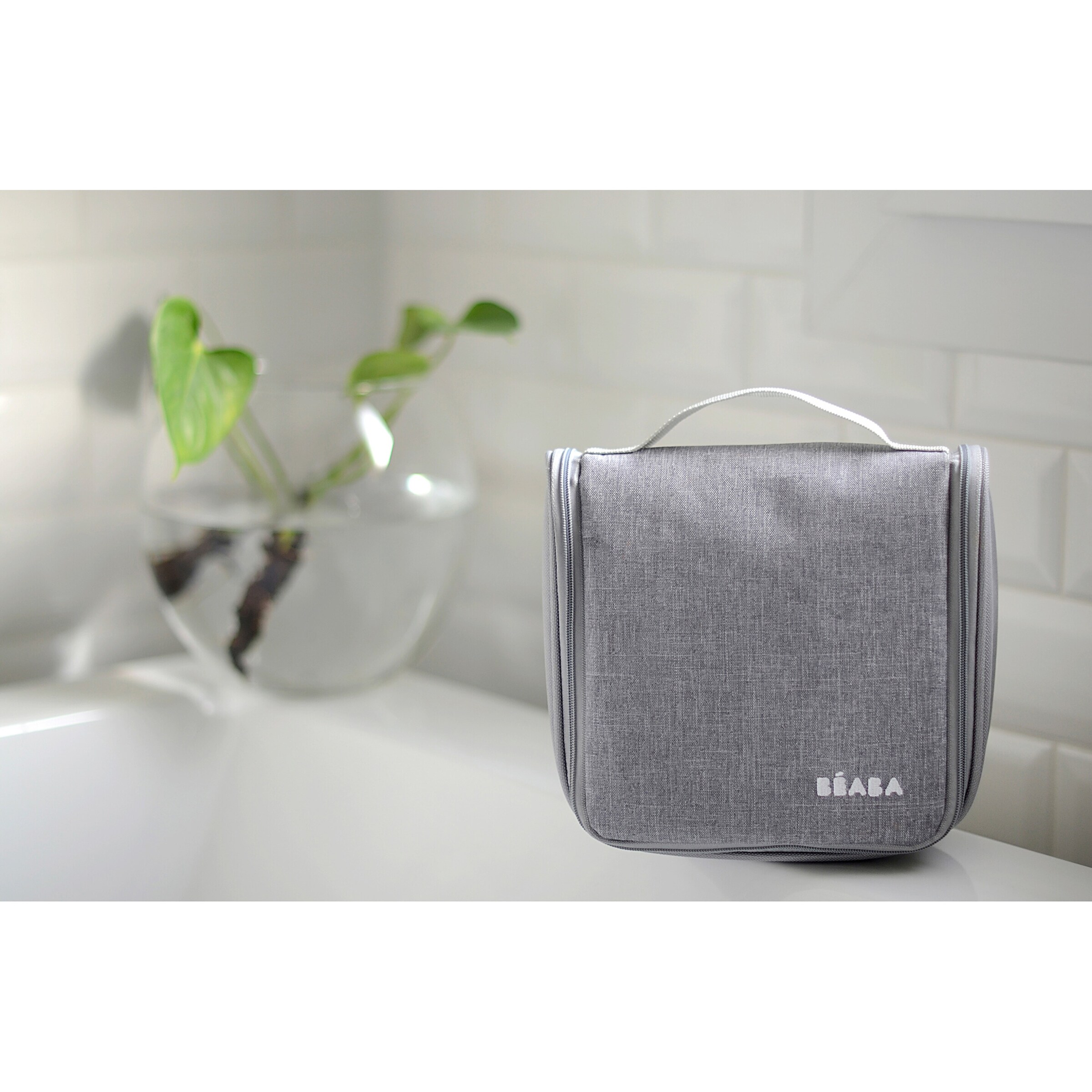 Beaba 9-tlg. Babypflege-Set mit Kulturbeutel blau