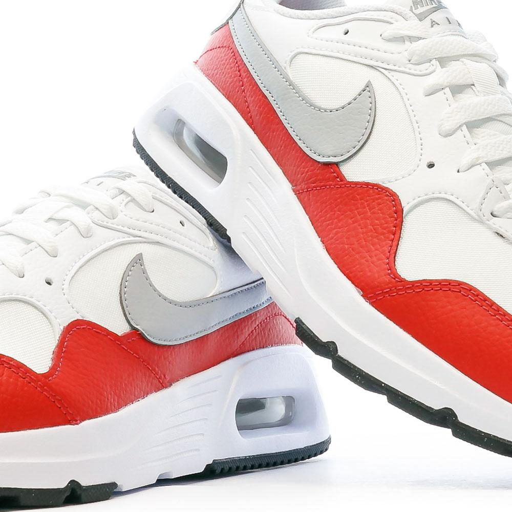 Nike Baskets Blanches/Rouge Homme Nike Air Max