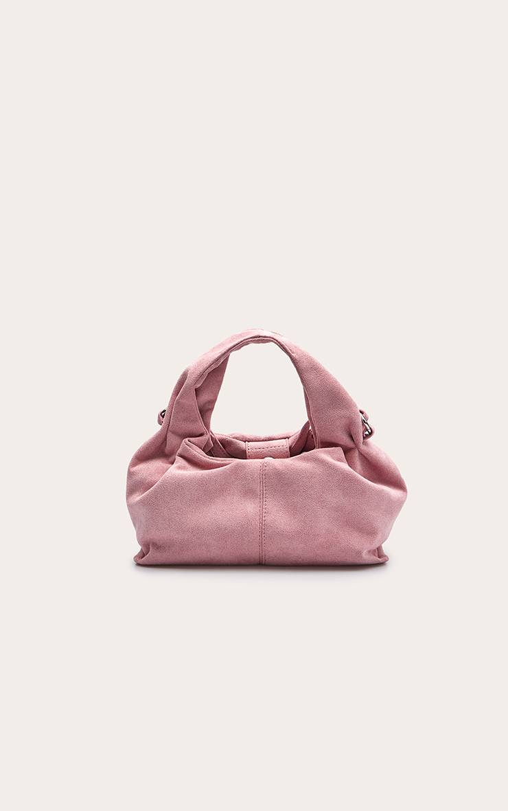 Rose Bébé Mini Sac À Main Slouchy En Synthétique