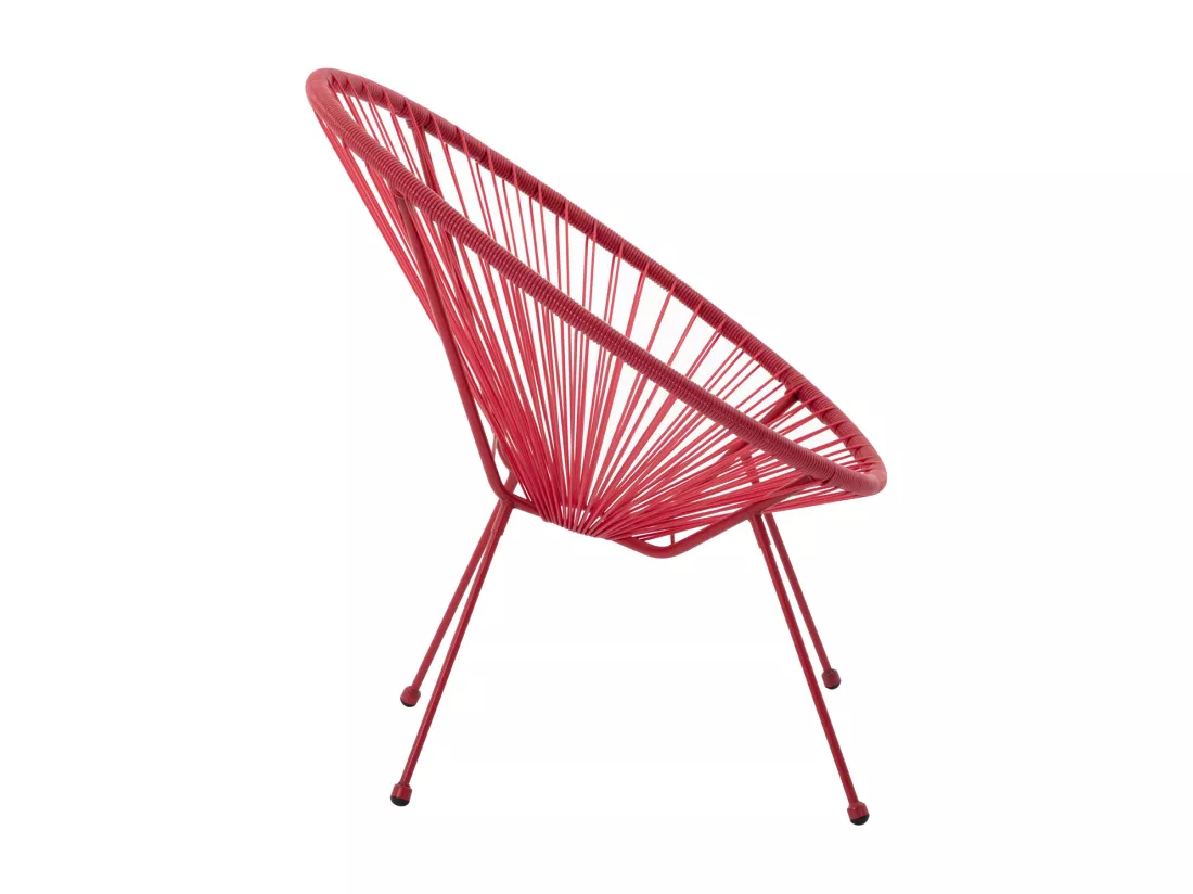 Lot de 2 fauteuils de jardin en fils de résine tressés - Terracotta - ALIOS III de MYLIA