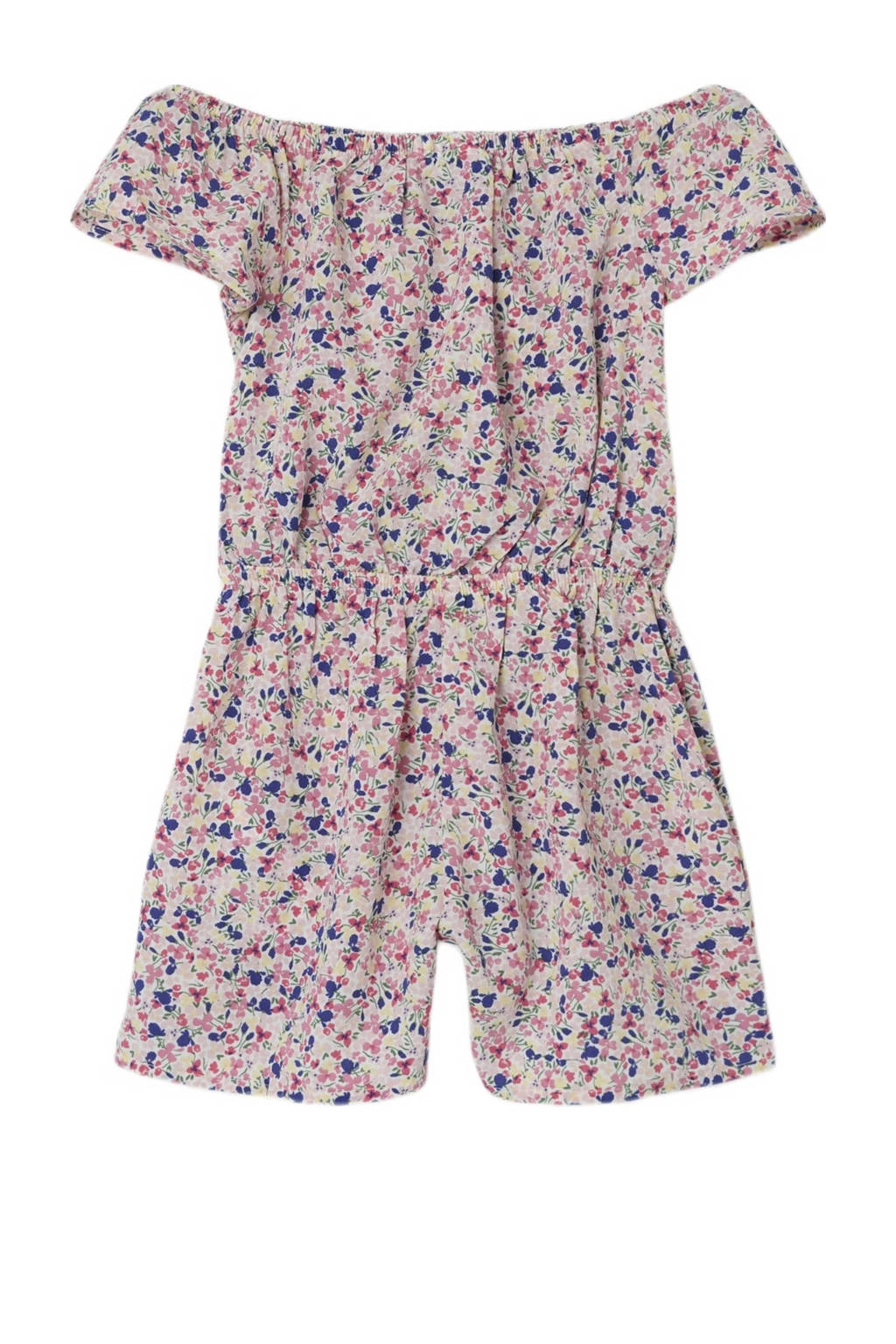 NAME IT gebloemde playsuit NMFVINAYA roze/wit/blauw