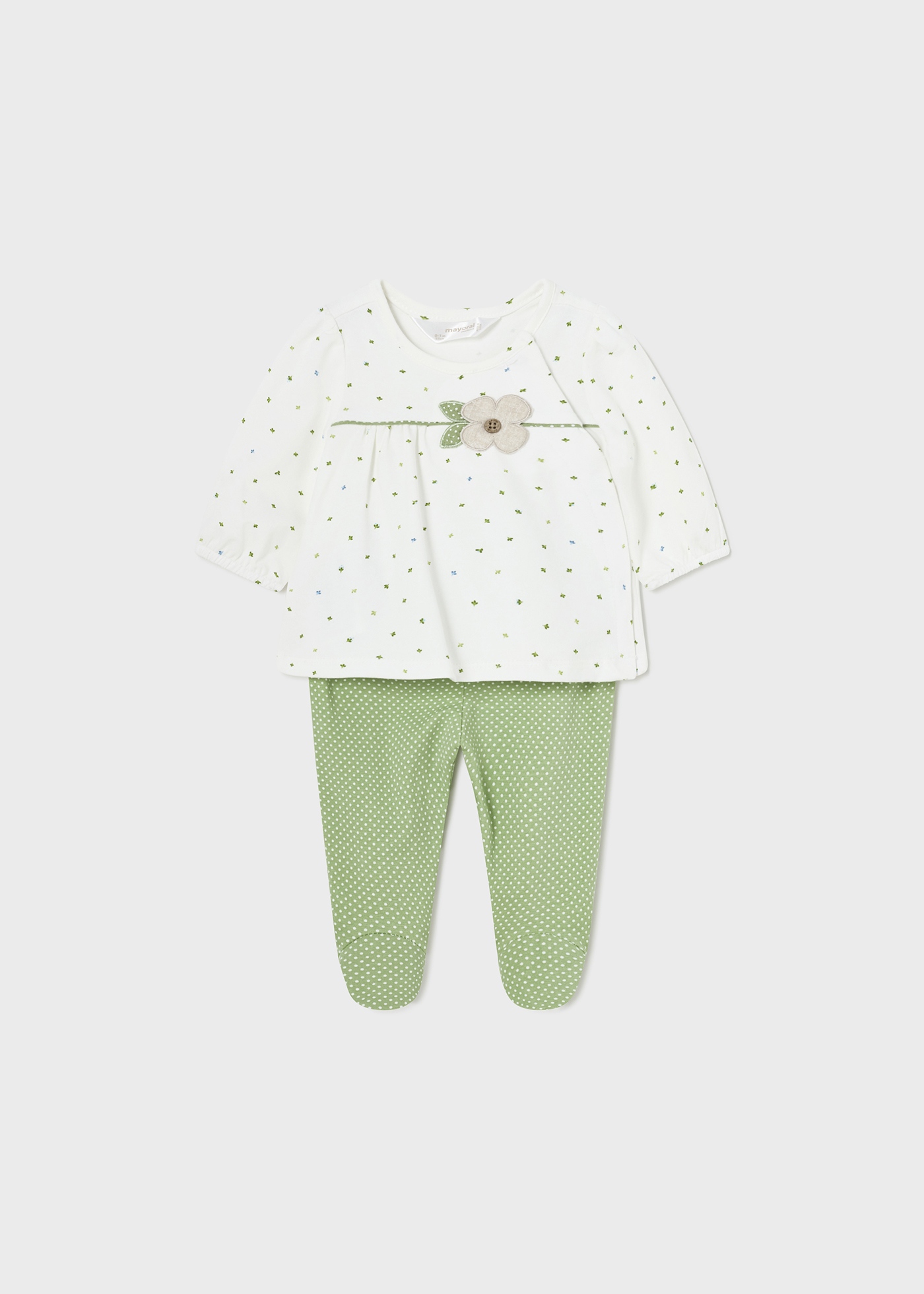 Conjunto de algodão de alta qualidade com 2 peças para recém-nascidos, rosa.