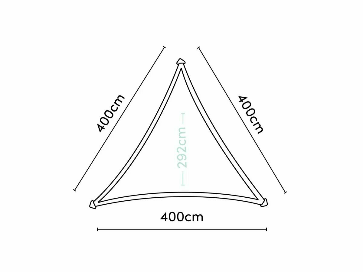 Platinum dreamsail 5m driehoek schaduwdoek - Grey