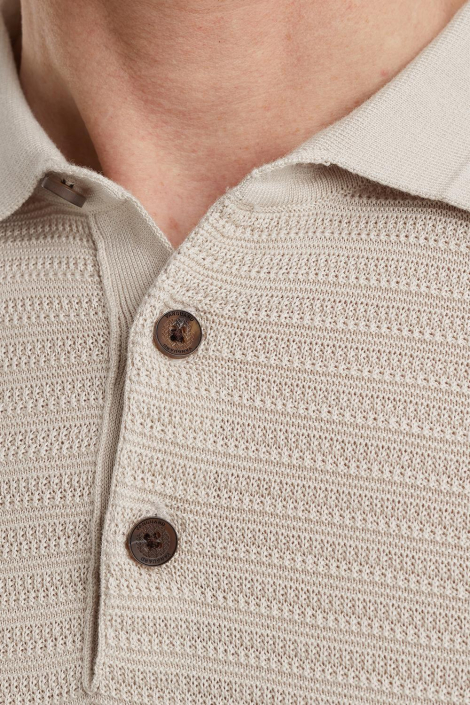 Vanguard beige heren polo
