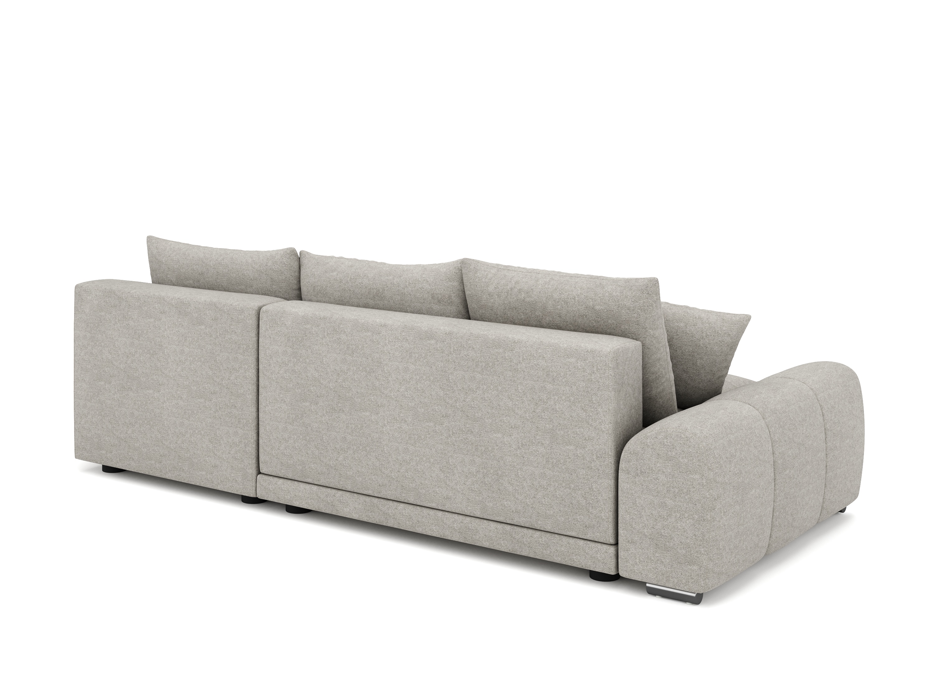 Ecksofa mit Schlaffunktion TRAVIS rechts grau