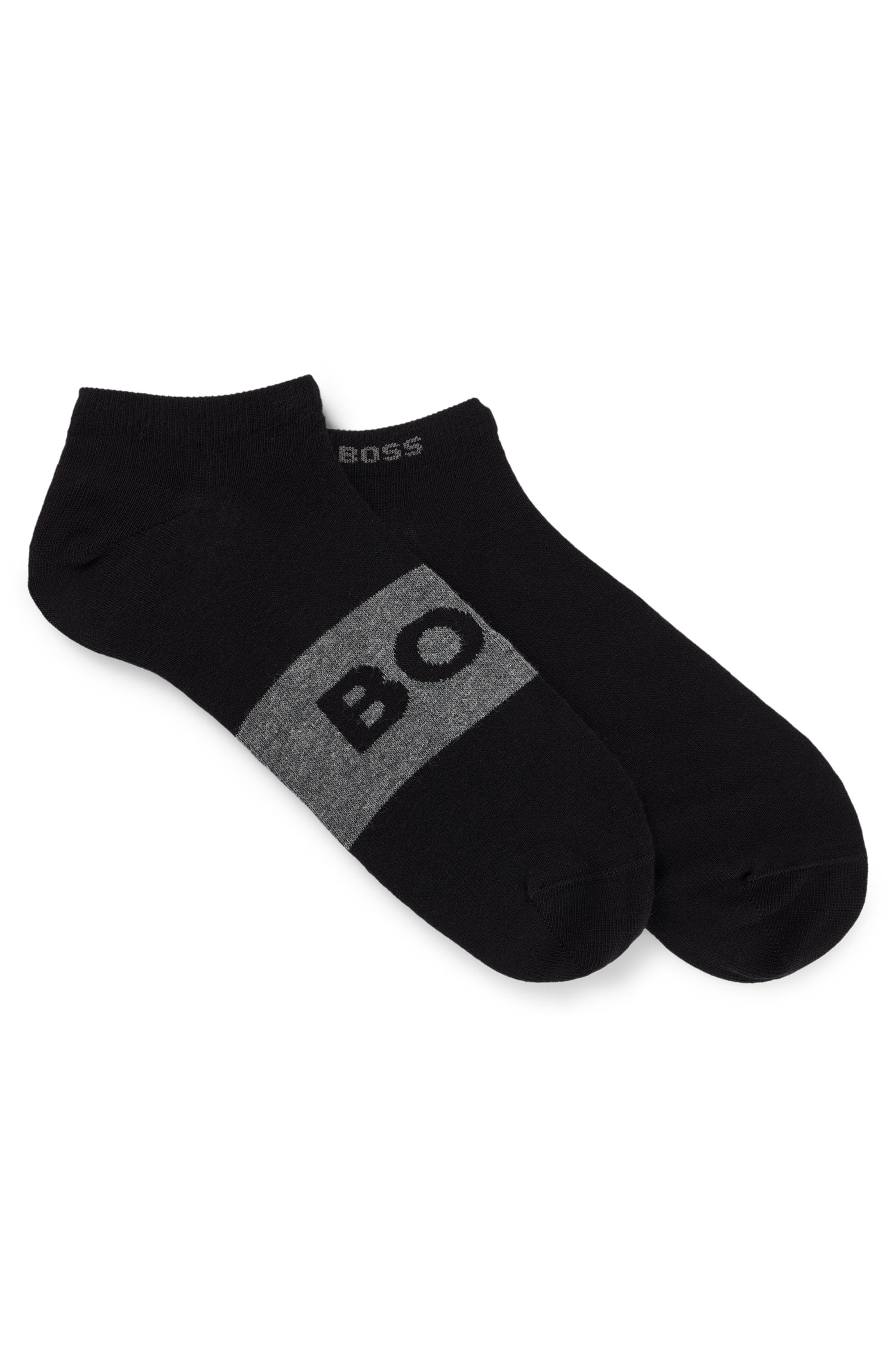 BOSS Businesssocken »2P AS Logo CC« Packung, 2er Pack, 2 Paar tlg. mit grossem , eingestricktem BOSS Logo-Schriftzug