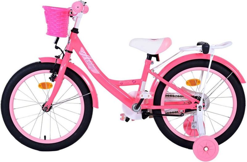 Volare - Ashley - Kinderfiets - Rood/Roze - Stalen Frame