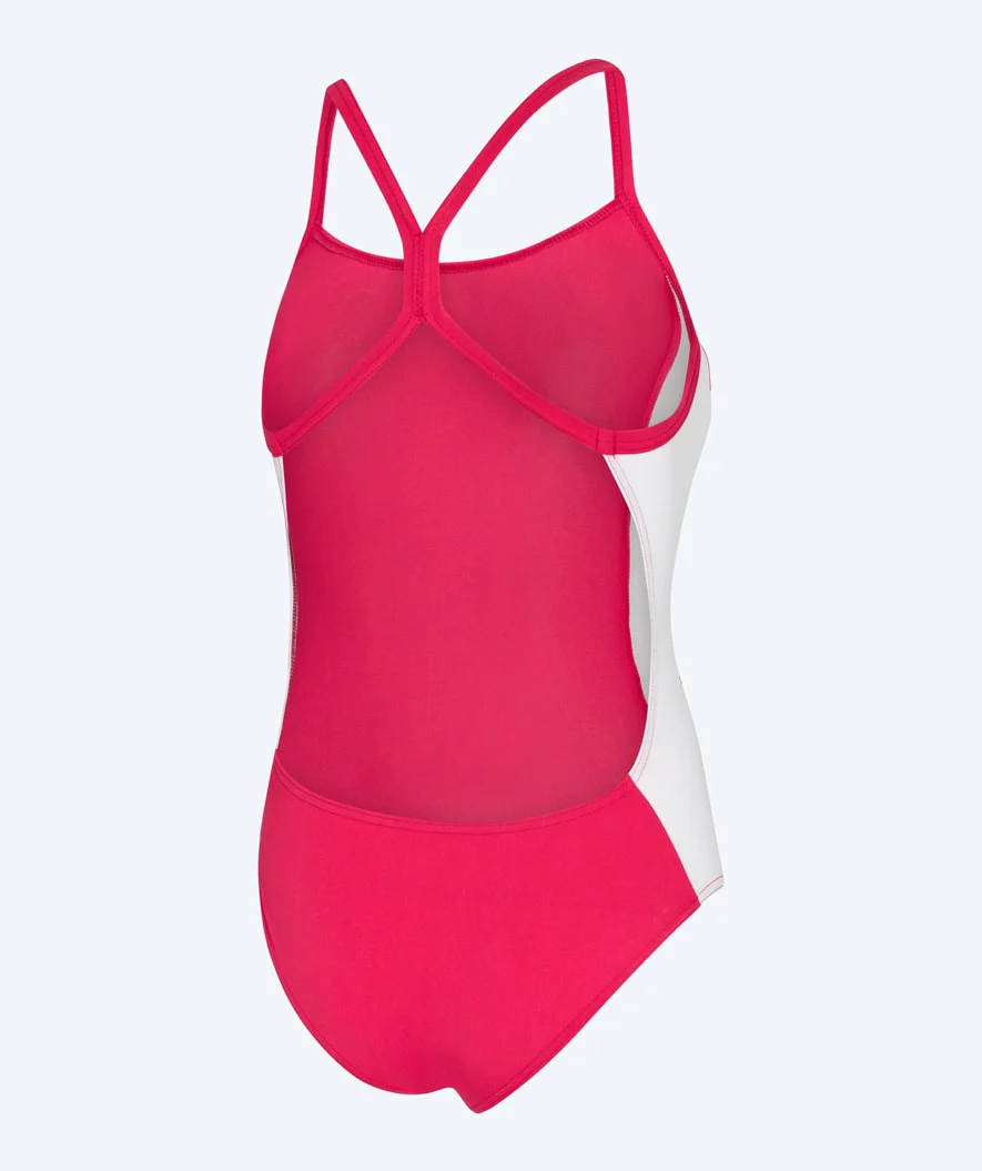 Watery badedragt til damer - Sidestroke Solid - Shiny Red