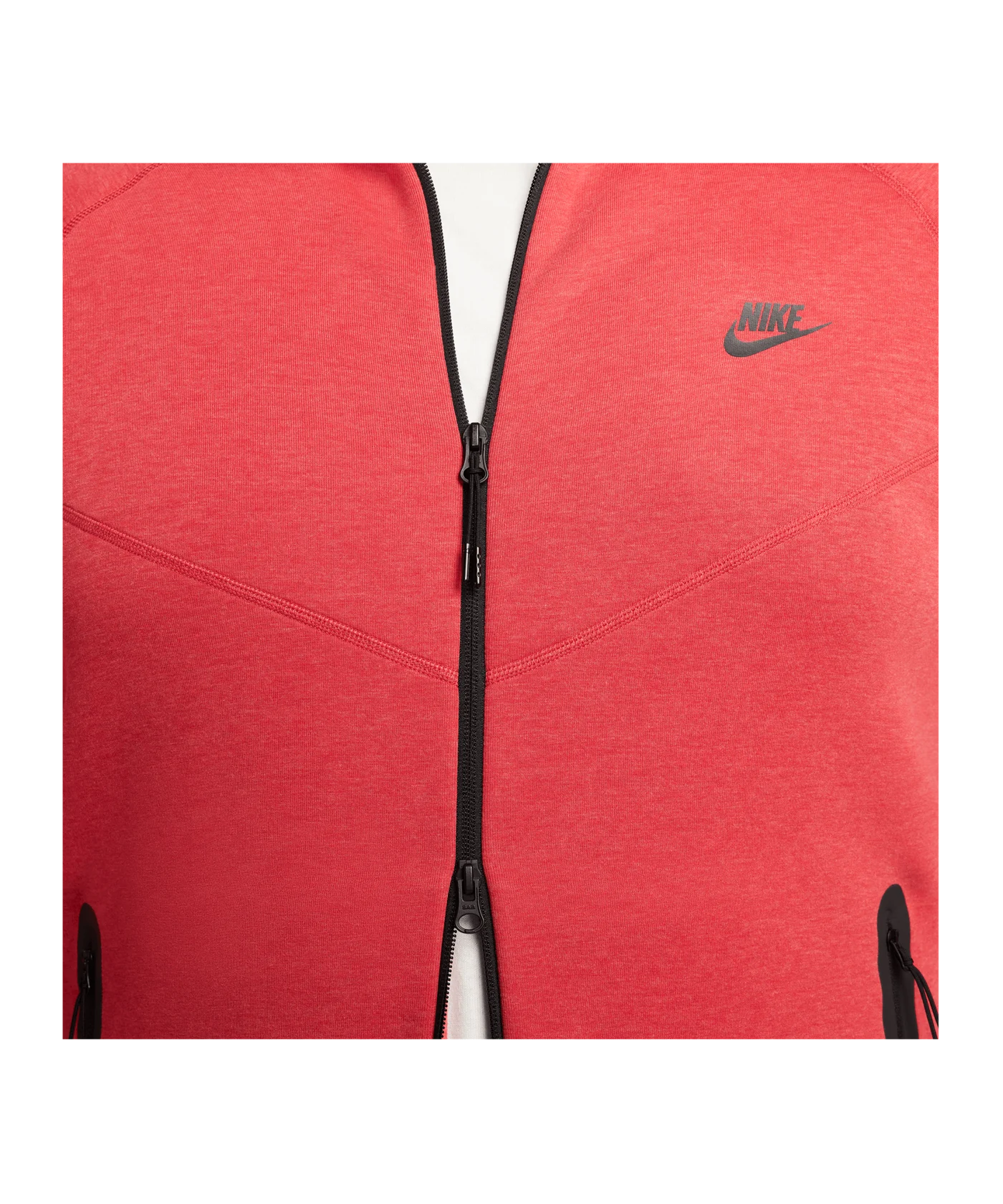 Nike Tech Fleece Windrunner Jacke Rot Schwarz F672