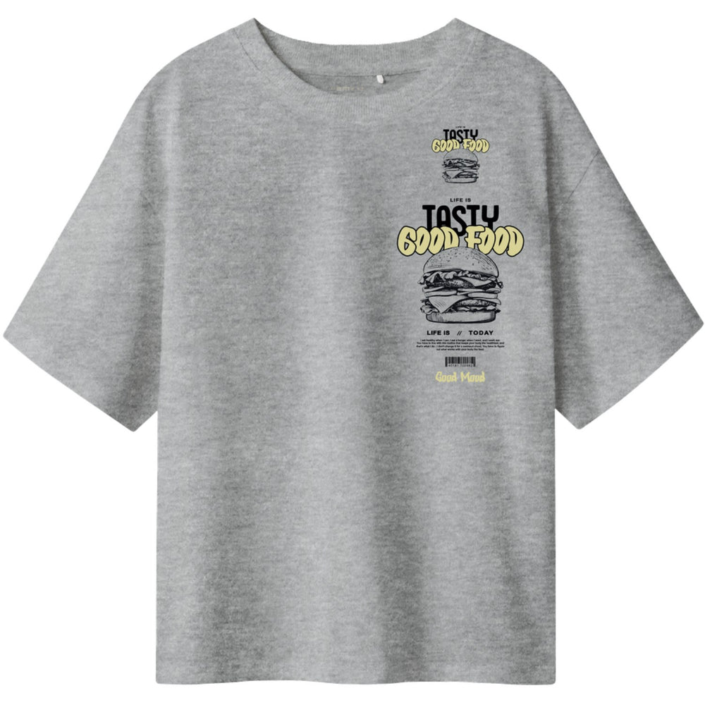 Køb Name It Grey Melange Tibilbo T-Shirt