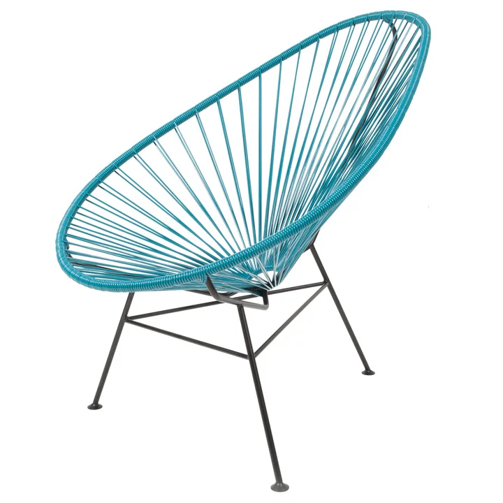 Acapulco Design - Acapulco Classic Chair, petroleum blau / schwarz