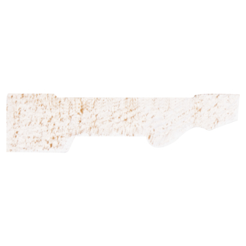 Deurlijst grenen wit gegrond 15x57 mm 270 cm