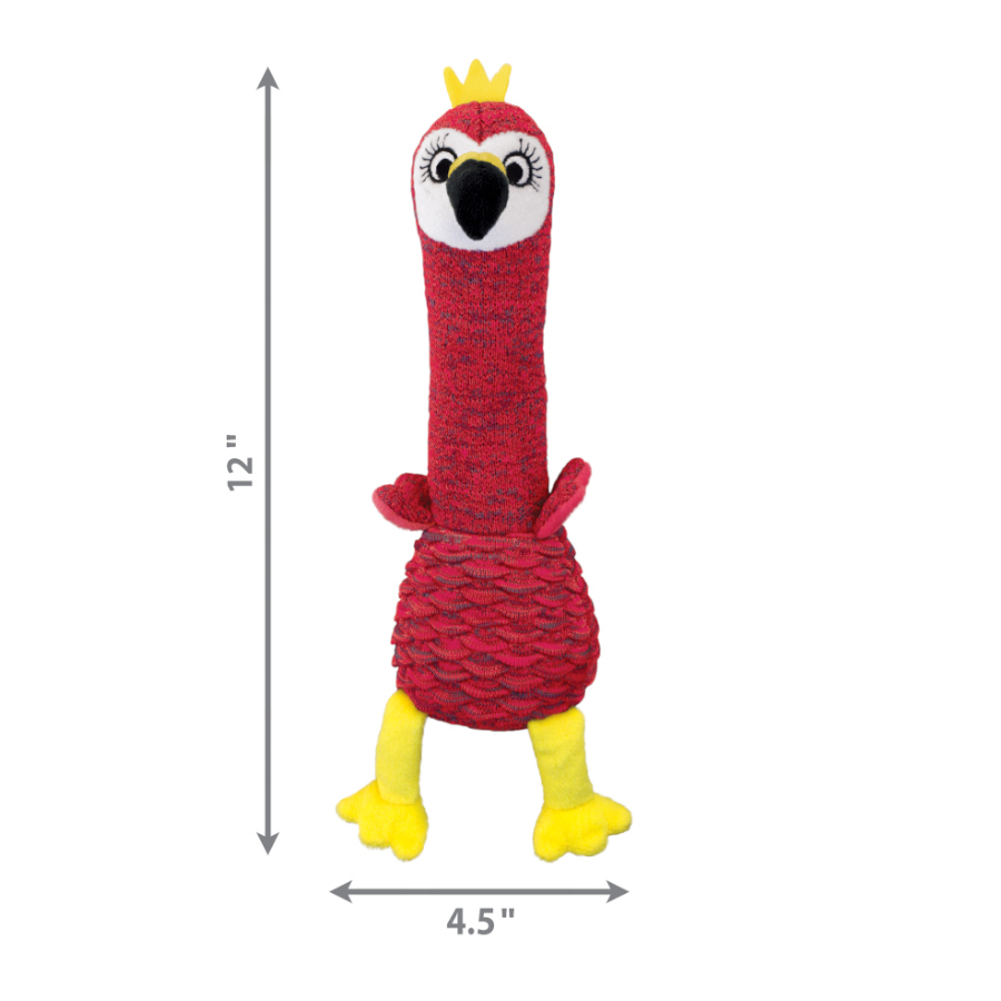 Brinquedo Kong Shakers em formato de pássaro cuco para cães