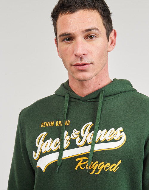 Jack & Jones - JJELOGO SWEAT HOOD 2 COL 23/24 - Vert