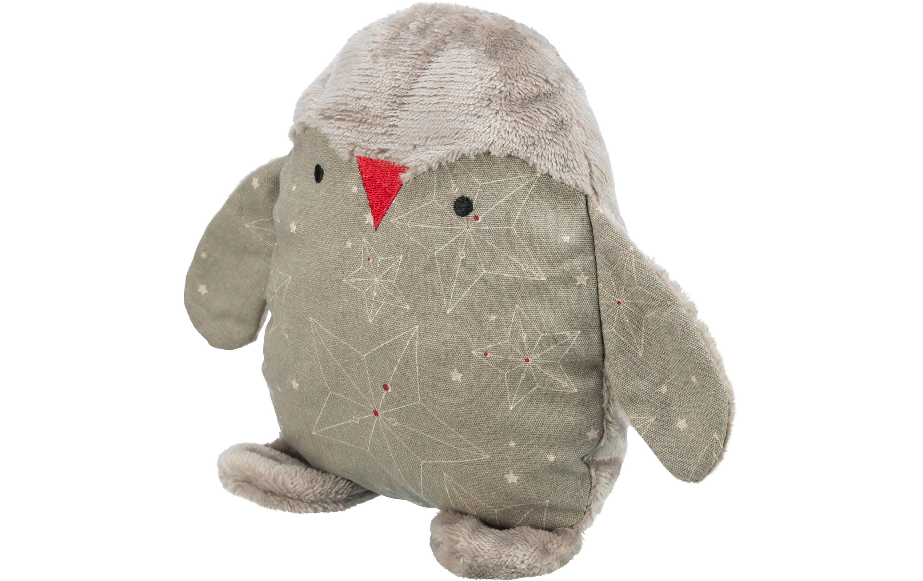 Hunde-Spielzeug Xmas Pinguin, 24 cm, GrauPlüschtier