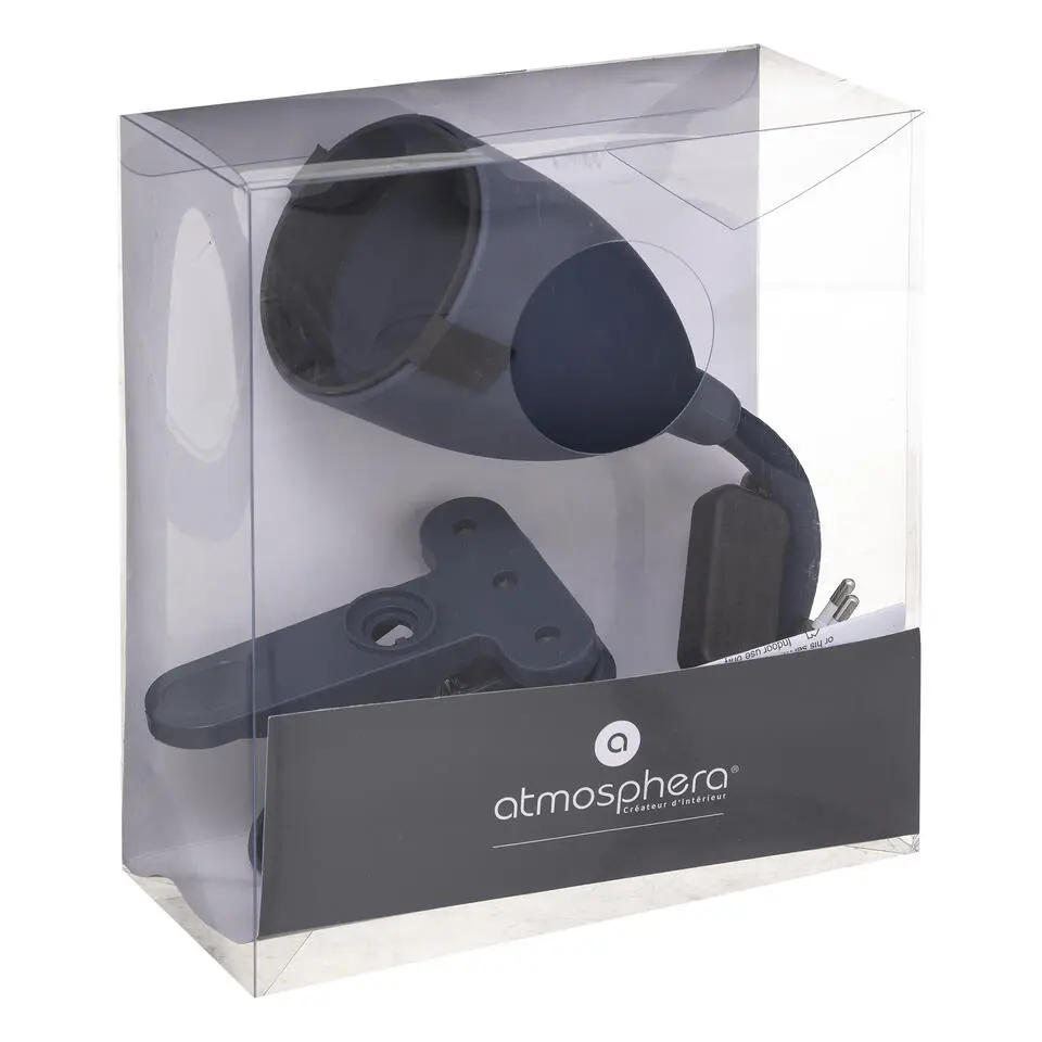 Atmosphera Klem bureaulampje - Design Light - blauw - H43 cm
