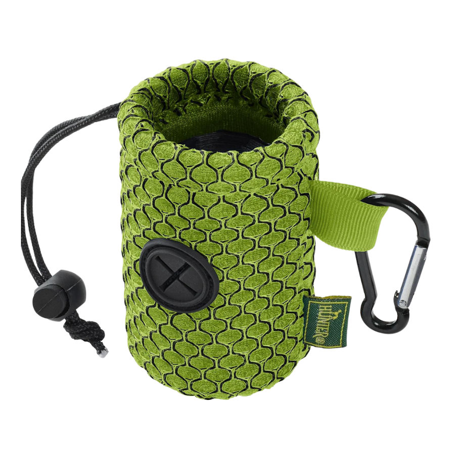 Dispensador de sacos para fezes de cachorro verde-caçador