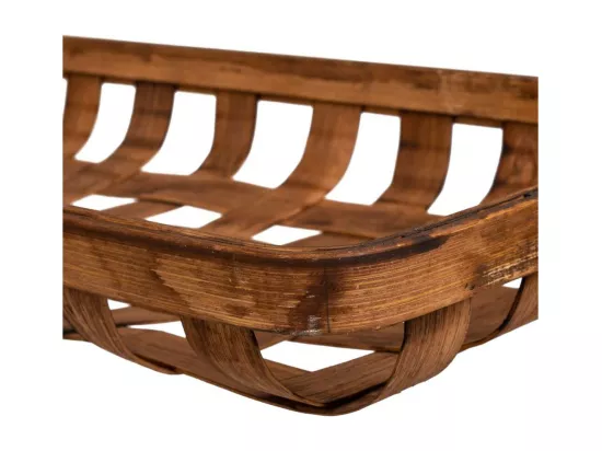Plateau en bambou marron 75x21x5h