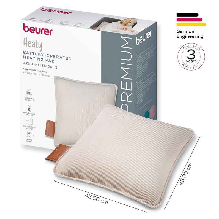 Beurer HK77 Heaty Akku-Heizkissen cashmere-cream, 1 St