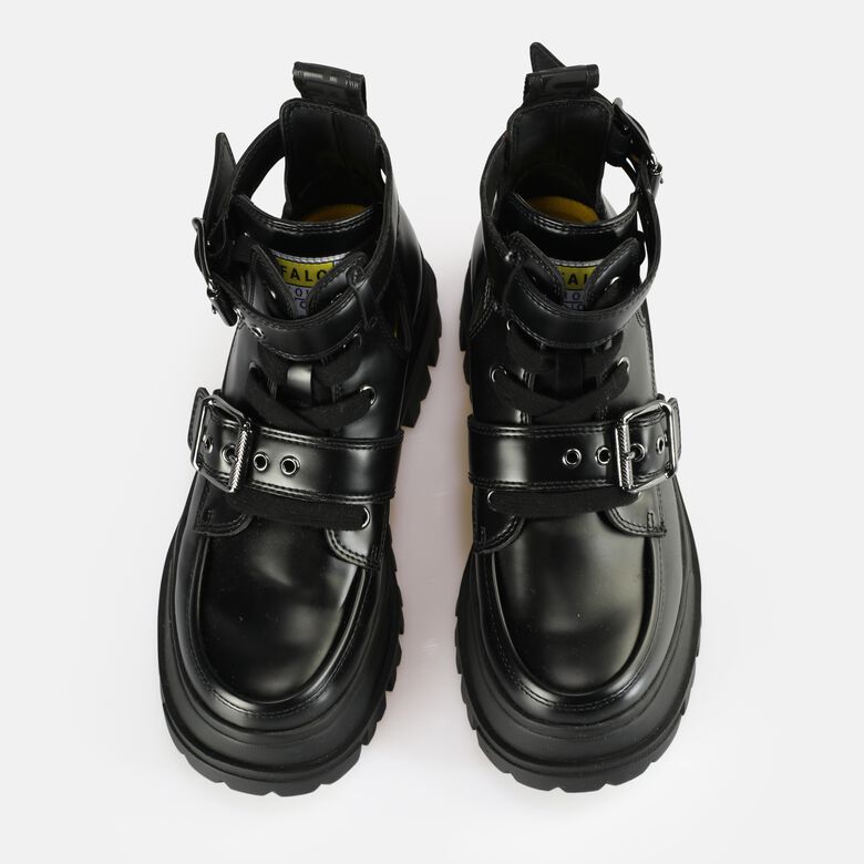 Aspha Bike Bottines à talon vegan, noir