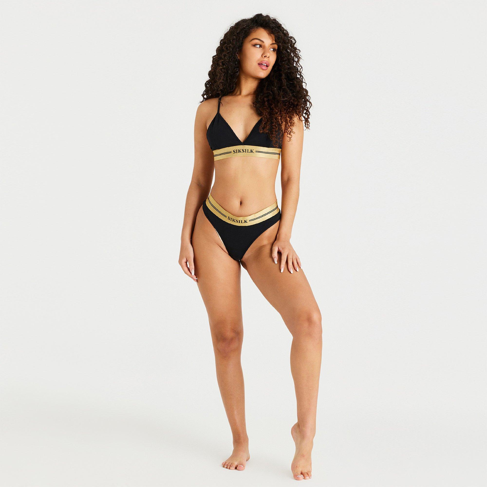 SikSilk Triangle Bralette Womens