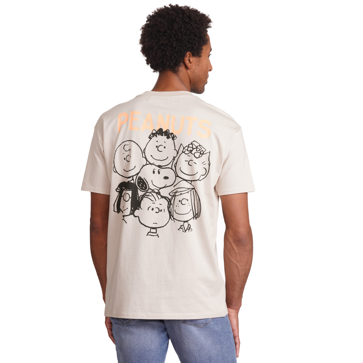 Jonas Nielsen Peanuts T-Shirt mit Stickerei beige