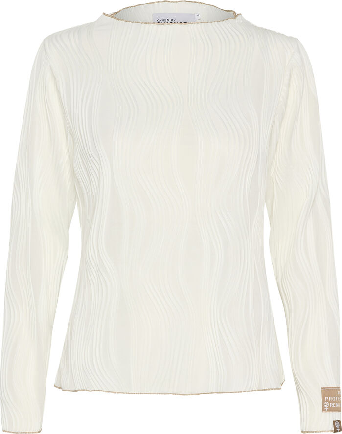 Karen by Simonsen KBSxDannerKB LS Tee Egret/pastel ros tan
