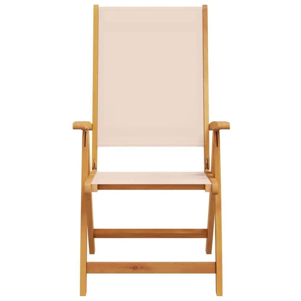 vidaXL - Inklapbare tuinstoelen - Bruin - Acaciahout - 2 stuks
