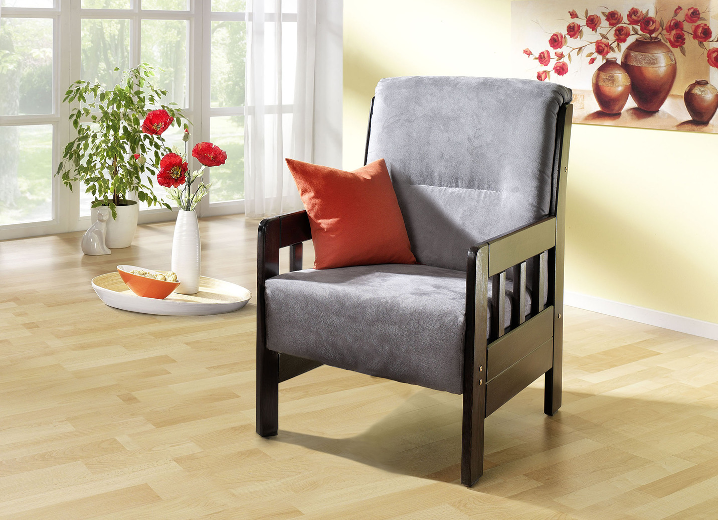 Sessel aus massiver Kiefer