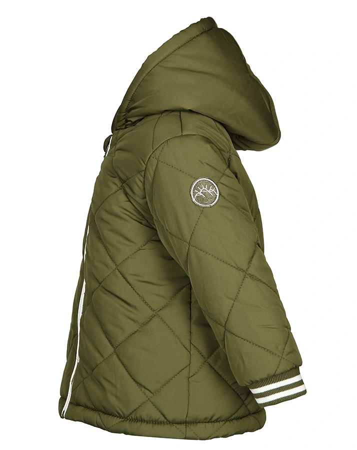 Steppjacke NBMME mit Plüsch in olive