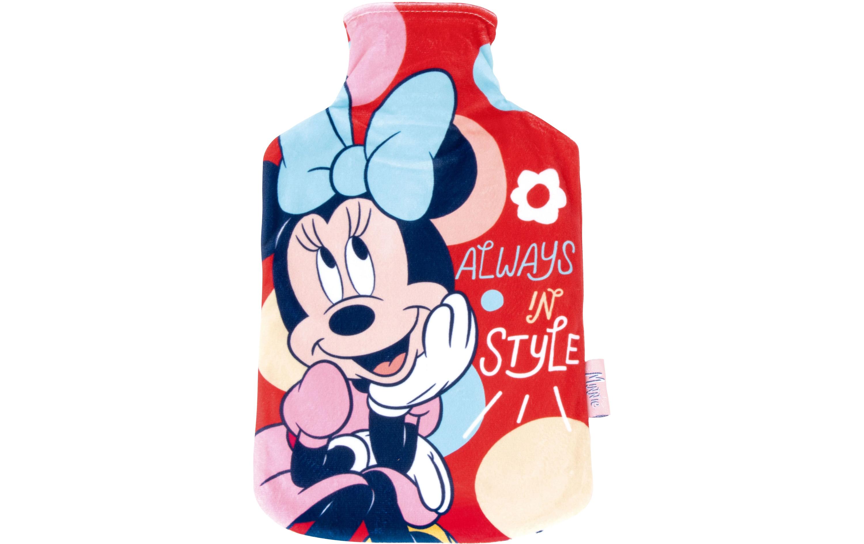 Bettflasche Disney: Minnie RotWärmflasche mit Textilbezug