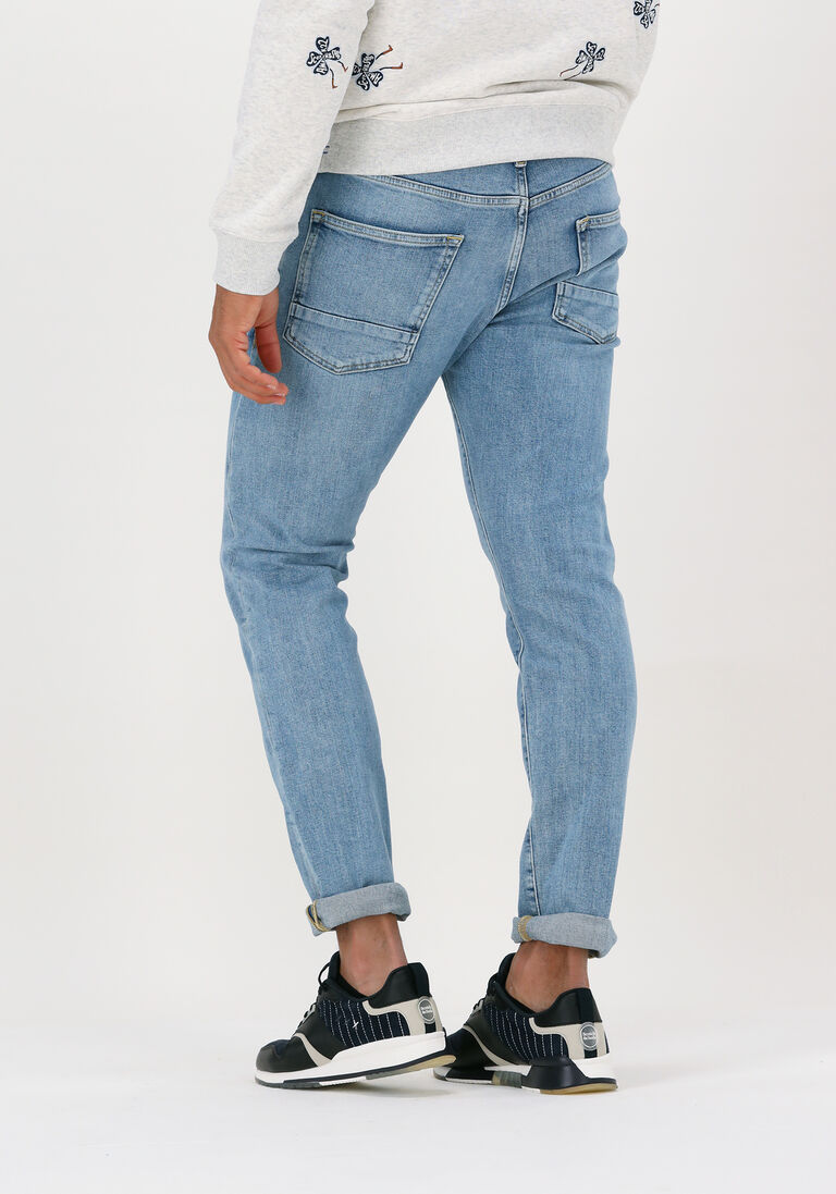 SCOTCH & SODA lichtblauwe scotch & soda slim fit jeans essentials ralston in organic cotton - aqua blue