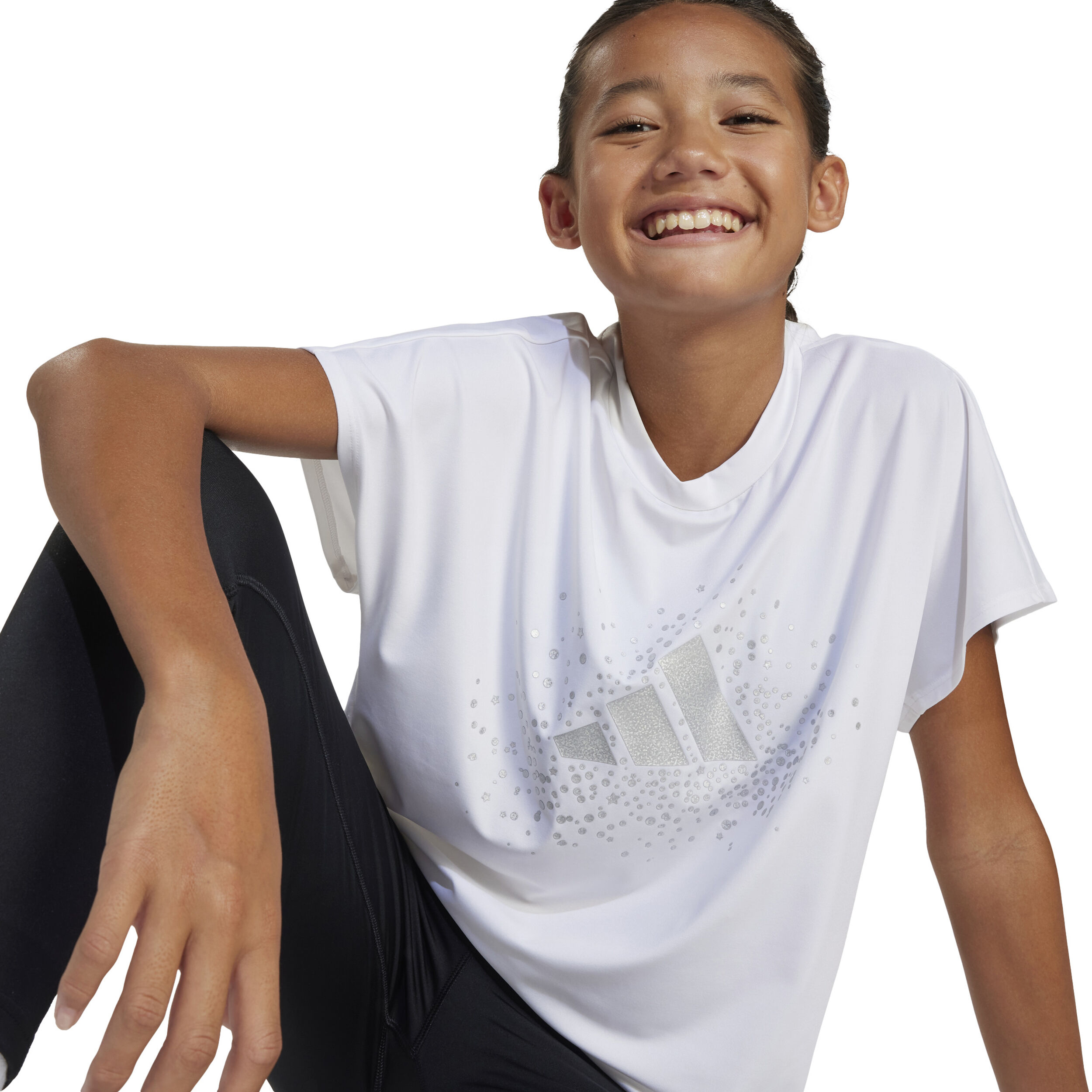 adidas Winter T-shirt Enfants - Blanc , Argent