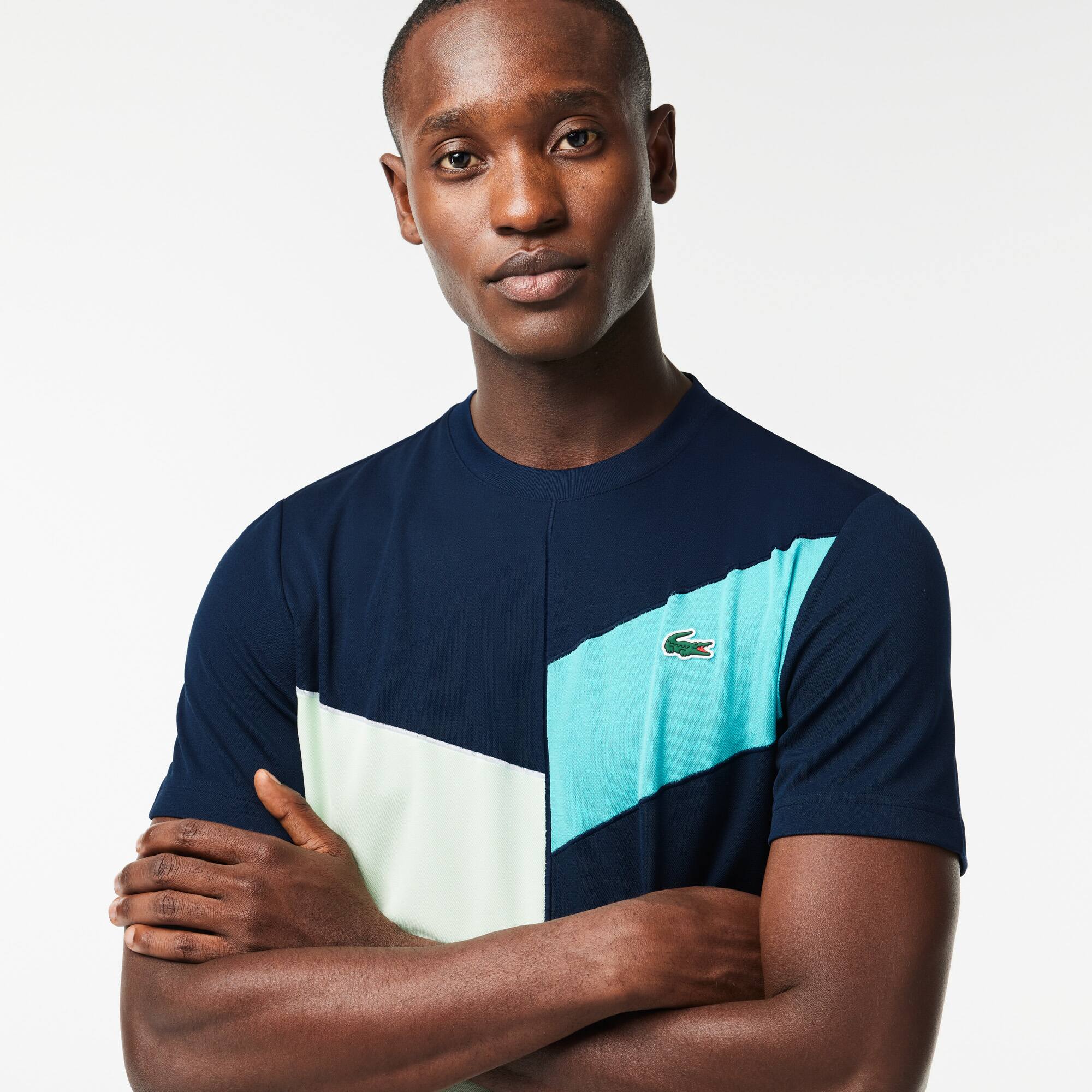 Nahtloses Tennis T-Shirt T-Shirts - Blau - Lacoste - Herren
