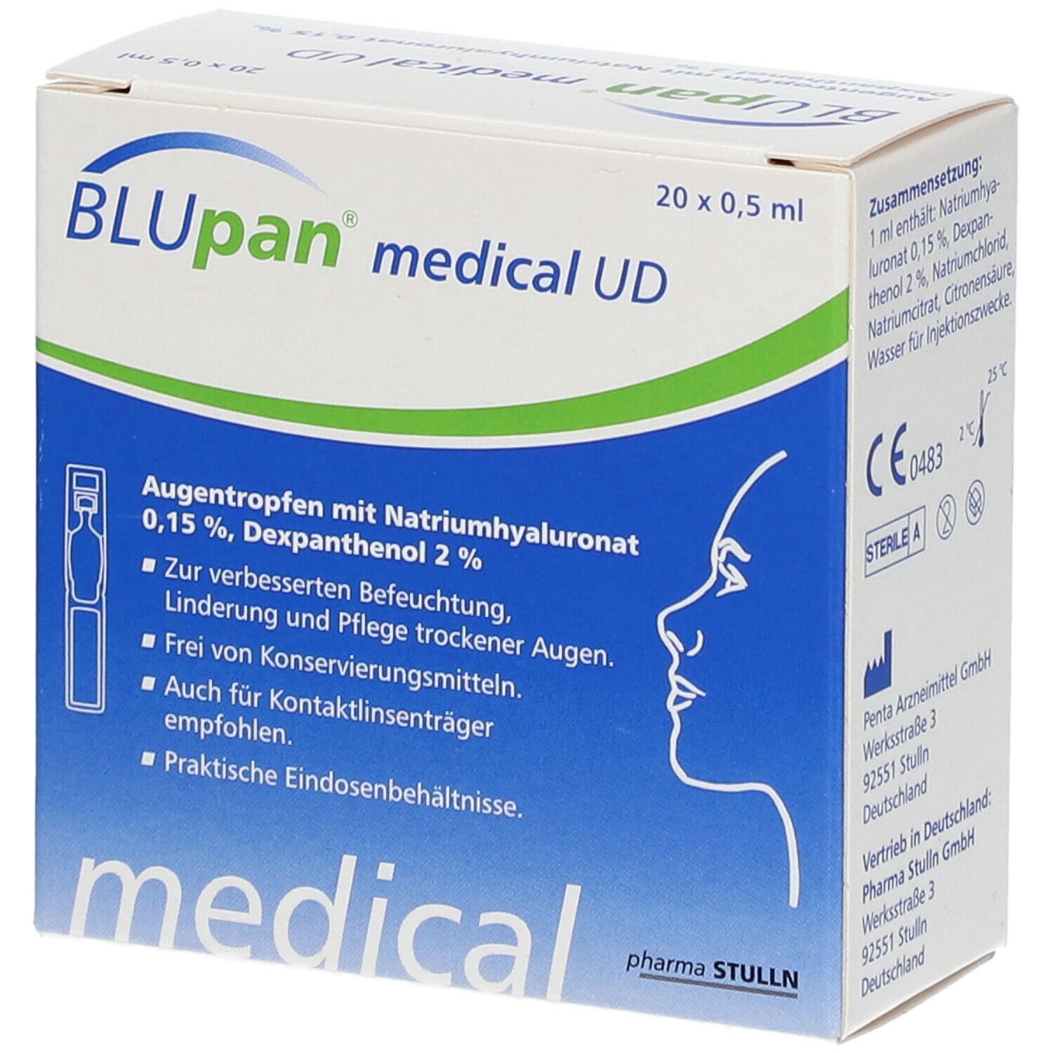 BLUpan® medical UD Augentropfen