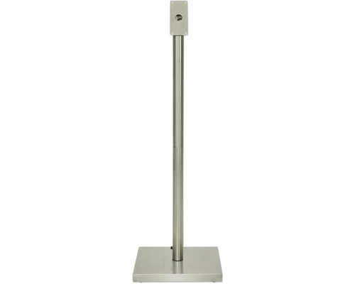 RVS paal met voet voor informatiedisplay 127x40x40 cm