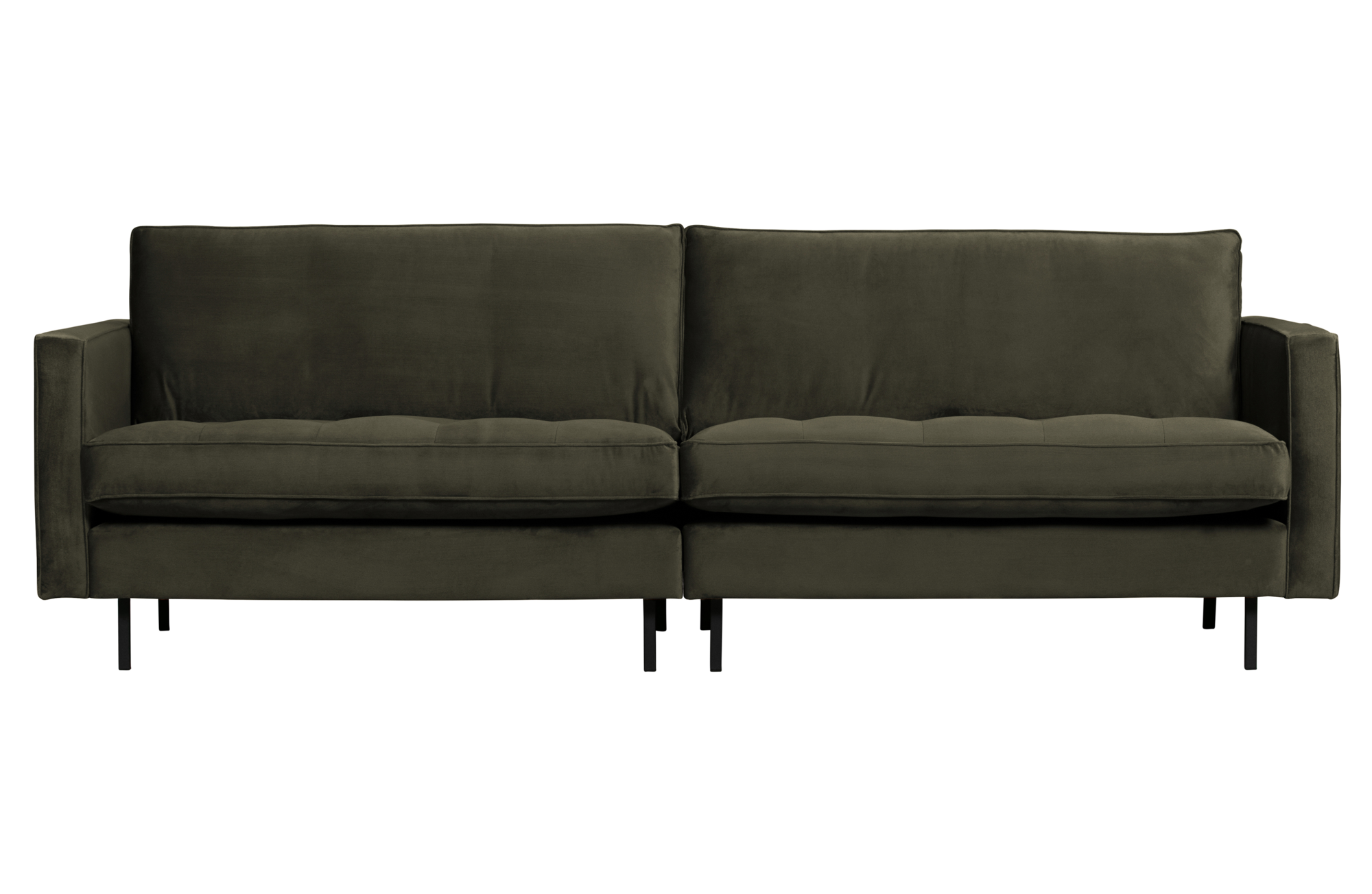 BePureHome 3-zitsbank Rodeo Classic velvet Rodeo Classic Bank 3-zits Velvet - Dark Green Hunter