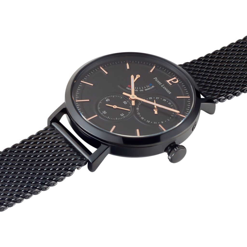 Montre Pierre Lannier Collection Evidence Noir