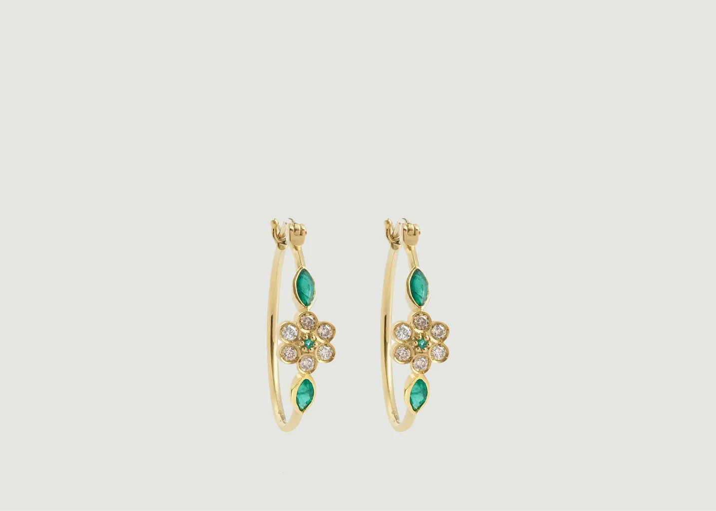 Boucles d'Oreilles Miniflower 3 Brume Sophie d'Agon