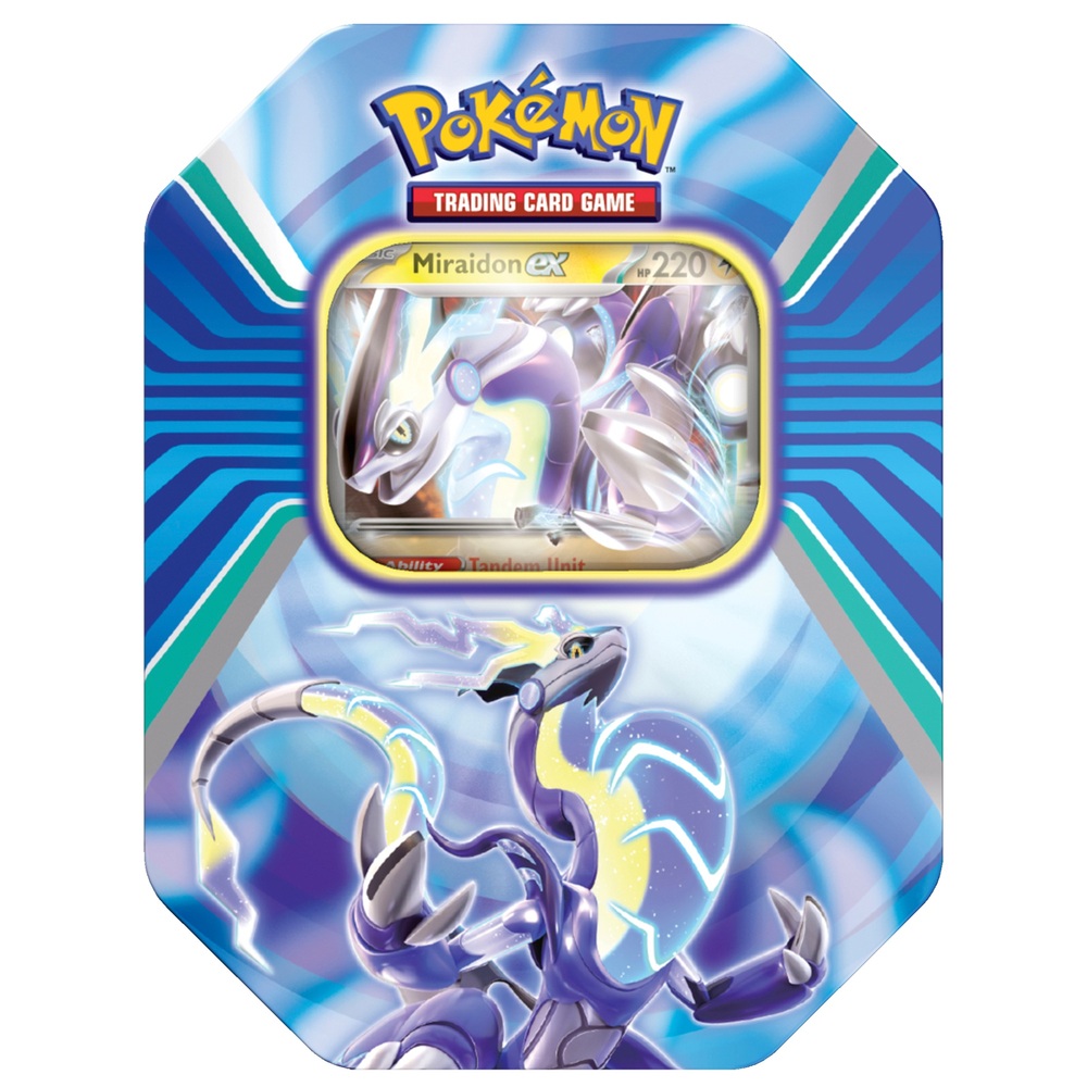 Pokémon-Sammelkartenspiel: Paldea Legends Tin Koraidon oder Miraidon Sortiment