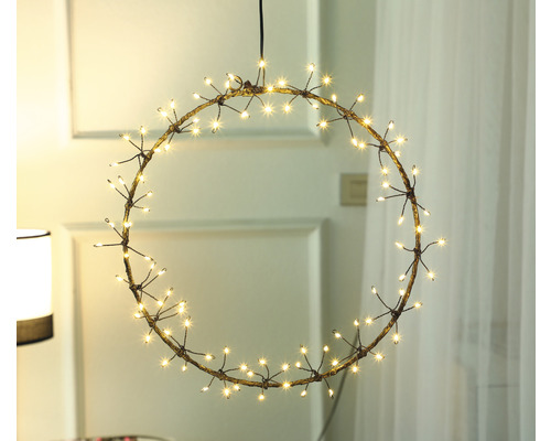 LED metalen cirkel Ø 30 cm Lafiora warm witte lichtkleur incl. timerfunctie