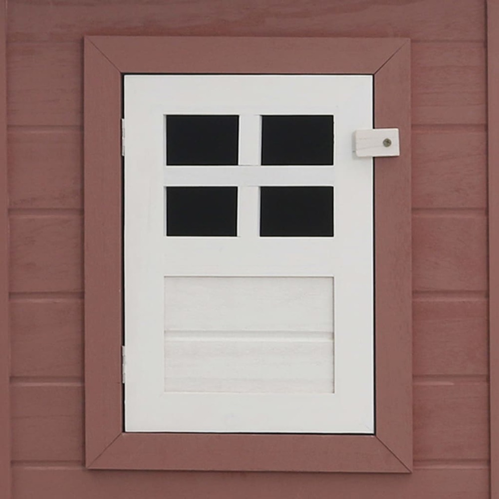 Poulailler d'extérieur avec 1 nichoir 202 x 75 x 98 cm bois marron