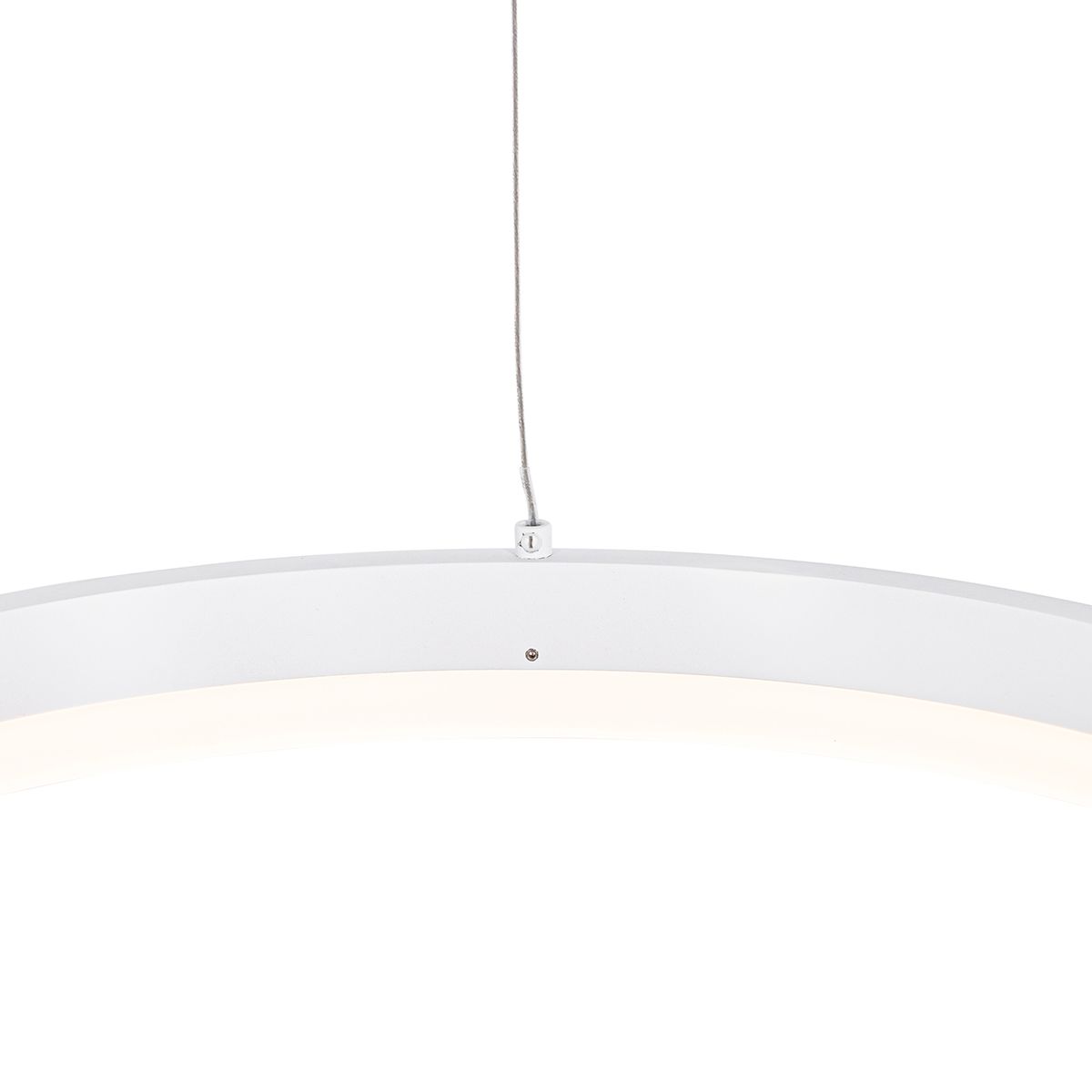 Design hanglamp wit 40 cm incl. LED 3-staps dimbaar - Anello