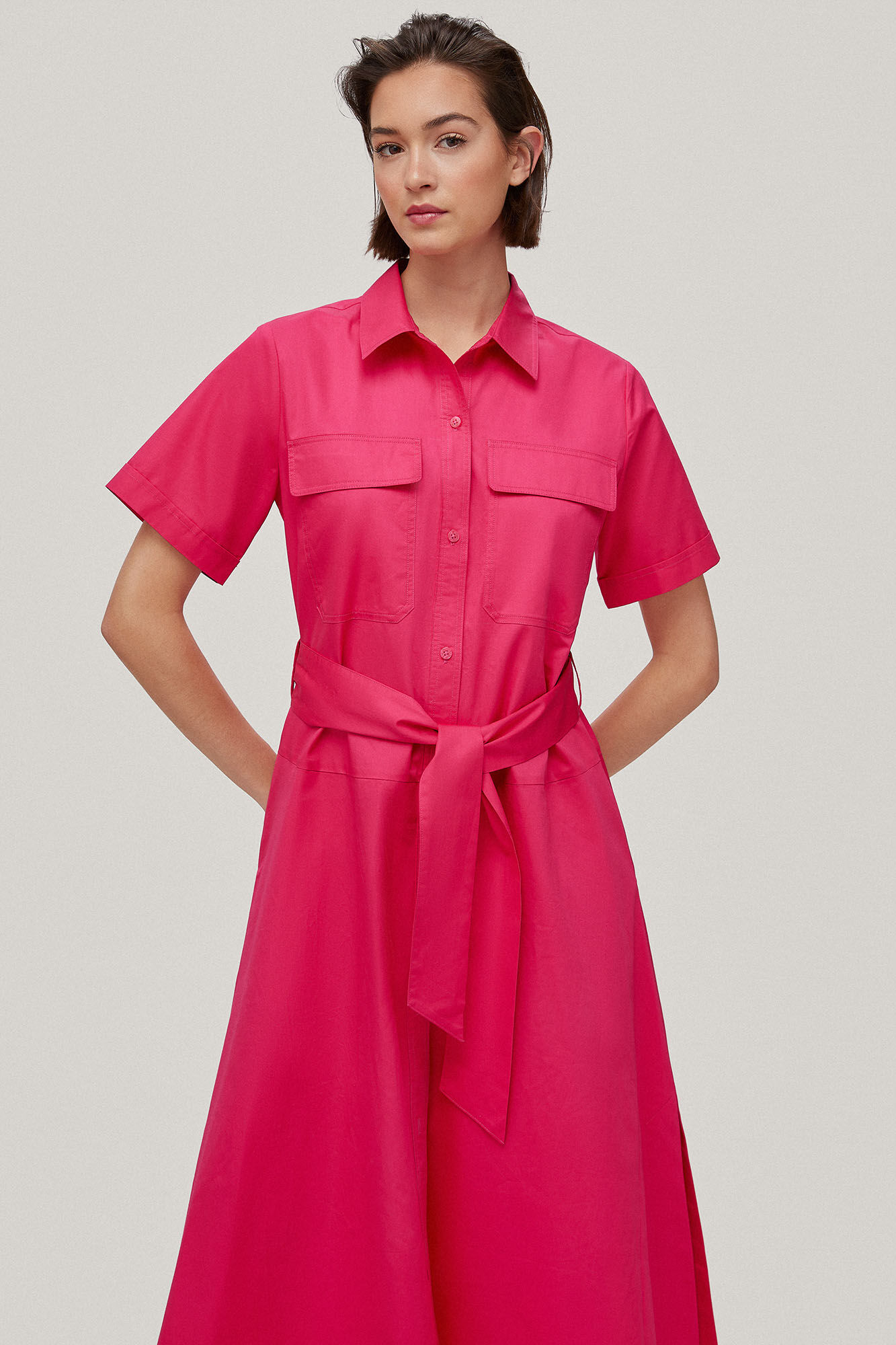 Vestido camisa Poplar - Rosa