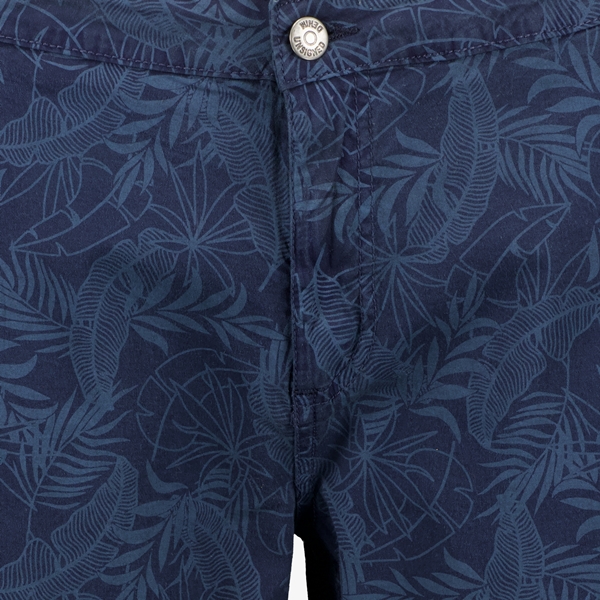 Unsigned heren short donkerblauw met print