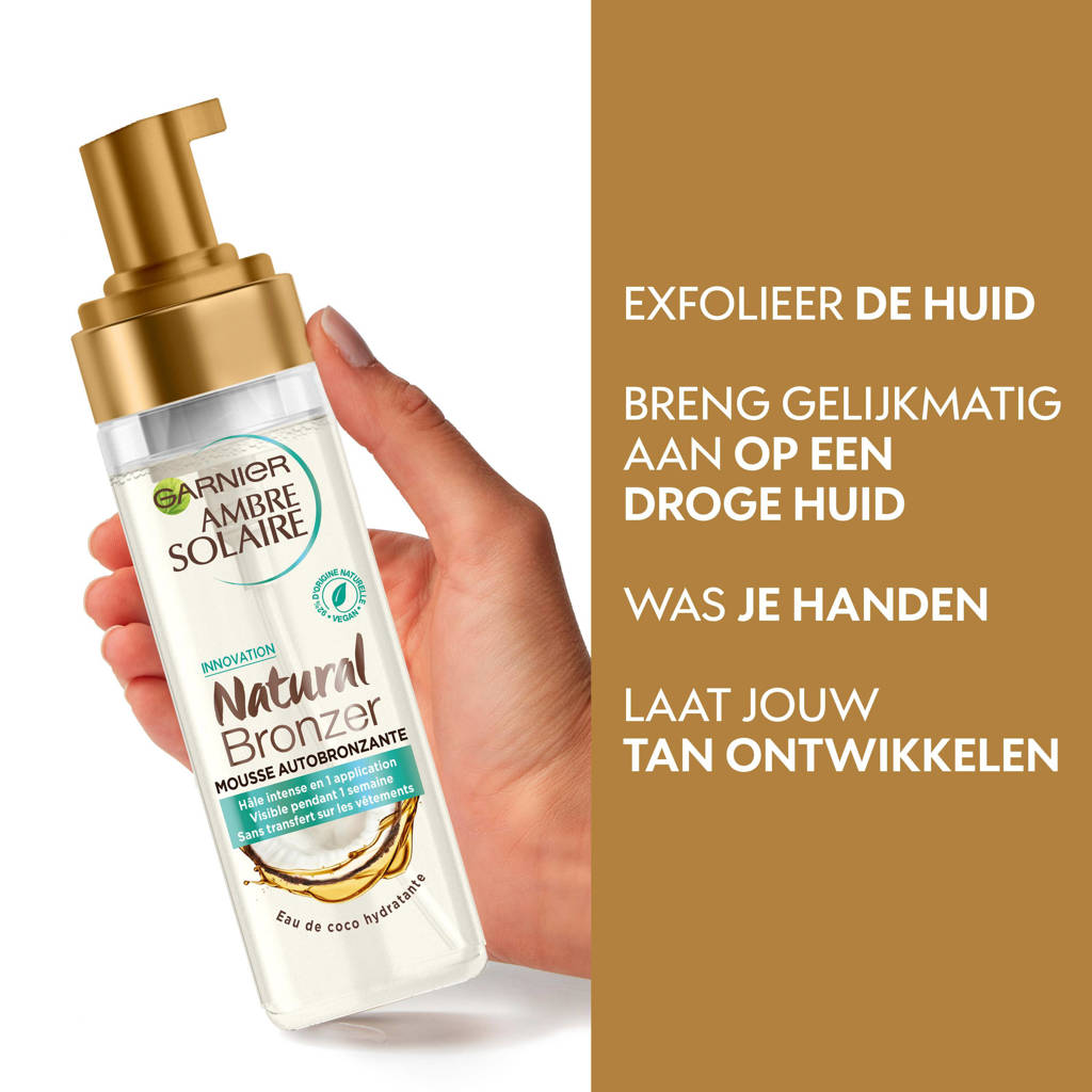 Vlekken en oranjeNatural Bronze Self Tan Mousse zelfbruiner - 200ml