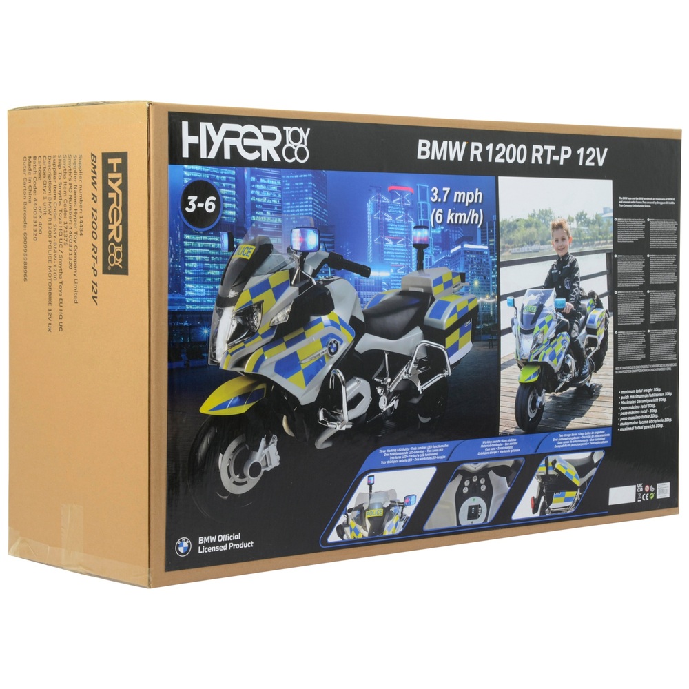 BMW Polizeimotorrad 12V Elektro-Aufsitzmotorrad