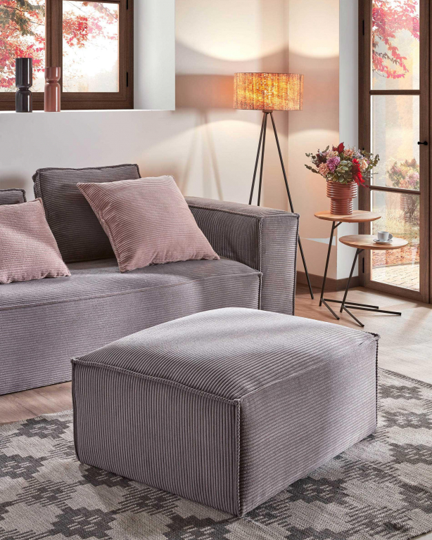 Kave Home Blok 3-zits bank green corduroy